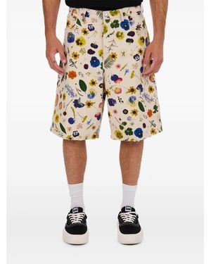 NAHMIAS Floral-Print Shorts - Natural