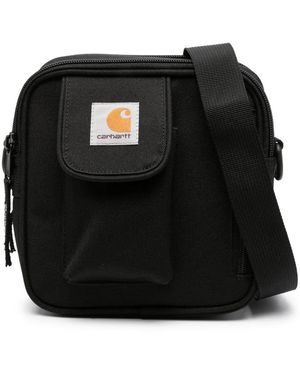 Carhartt Essentials ロゴパッチ メッセンジャーバッグ - ブラック