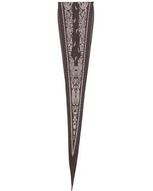 Destin Foulard Pointu À Imprimé Cachemire - Brown