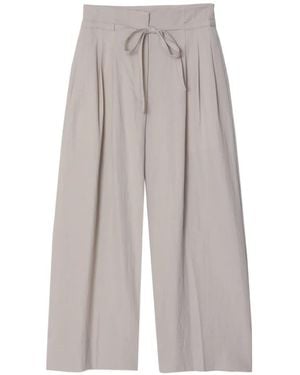 3.1 Phillip Lim Pleated Cropped Pants - Gray