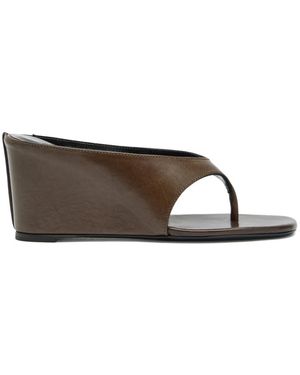 Jude Yaga Wedge Sandals - Brown