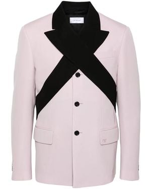 Off-White c/o Virgil Abloh Contrasting-Lapels Blazer - Pink