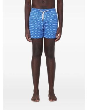 Peninsula La Maddalena Geometric-Print Swim Shorts - Blue
