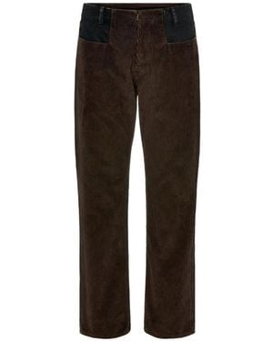 Maison Margiela Corduroy Straight-Leg Jeans - Black