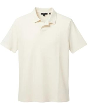 Vince Waffle-Knit Polo Shirt - White