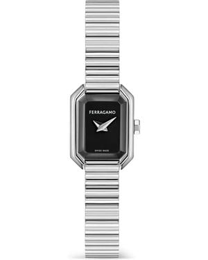 Ferragamo Crystal Petite 20Mm Watch - White