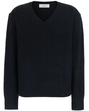 DUNST V-Neck Jumper - Blue