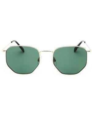 Levi's Geometric-Frame Sunglasses - Green