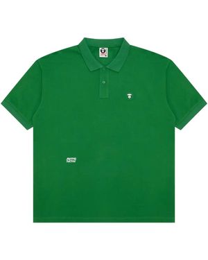 Aape By A Bathing Ape Poloshirt Mit Logo-Stickerei - Grün