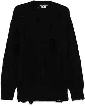Junya Watanabe Pullover Im Distressed-Look - Schwarz