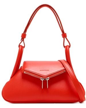 AMINA MUADDI レザーバッグ Amina Muaddi レザー トートバッグ | ブラウン | FARFETCH JP