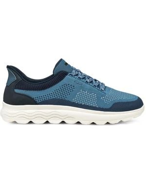 Geox Spherica Plus Lace-Up Trainers - Blue