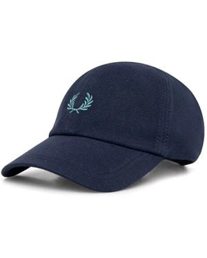 Fred Perry Baseballkappe Mit Laurel Wreath-Stickerei - Blau