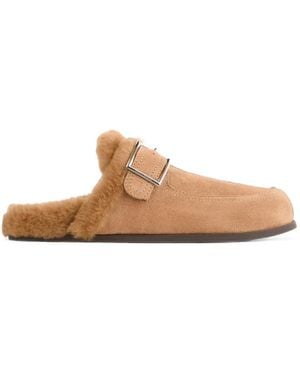 Jimmy Choo Mules Biker À Boucle - Natural