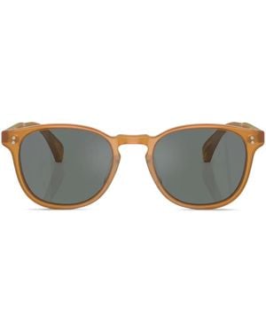 Oliver Peoples Finley Esq. Round-Frame Sunglasses - Grey