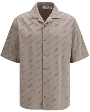 Off-White c/o Virgil Abloh Jacquard Bowling Shirt - Grey