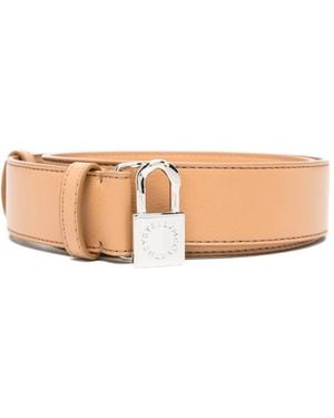 Stella McCartney Ryder Padlock Belt - Natural