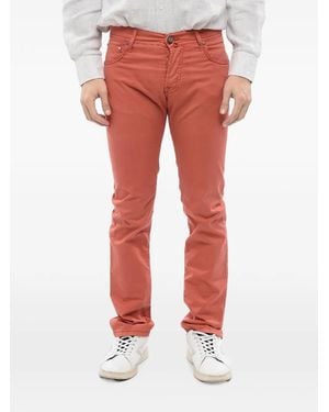 Corneliani Tone-On-Tone Embroidered Jeans