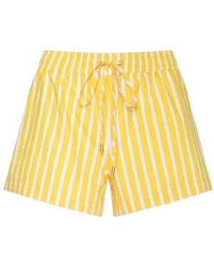 L'Agence Royce Striped Shorts - Yellow