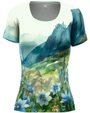 REDELK Landscape-Print Short-Sleeve T-Shirt - Green
