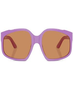 Miu Miu Lunettes De Soleil À Monture Géométrique - Rose