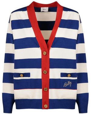 Bally Cardigan A Righe - Blu