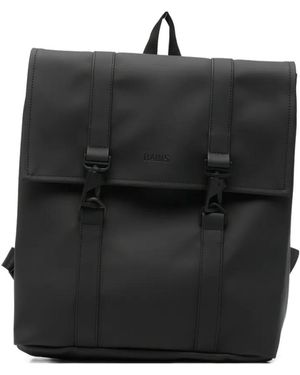 Rains Mini Msn Flap Backpack - Black
