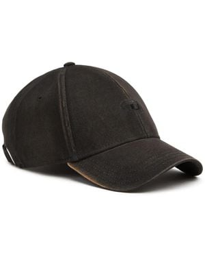 DIESEL C-Run-Wash Baseballkappe Mit Logo-Stickerei - Schwarz