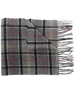 Barbour Bufanda Con Flecos - Gris