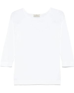 Bruno Manetti Fine-Knit Top - White