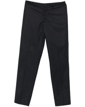 Moncler Logo-Patch Straight-Leg Pants - Blue