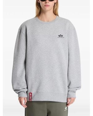 Alpha Industries Pullover Mit Logo-Print - Grau