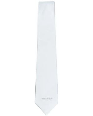 Givenchy Stropdas Met Logodetail - Wit