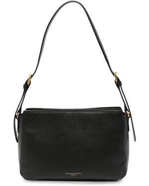 Gianni Chiarini Laura Leather Shoulder Bag - Black