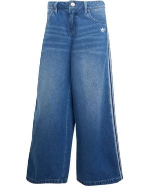 adidas Cotton Wide-leg Jeans - Blue