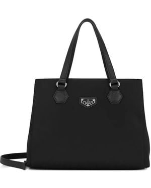 Philipp Plein Logo-Plaque Tote Bag - Black
