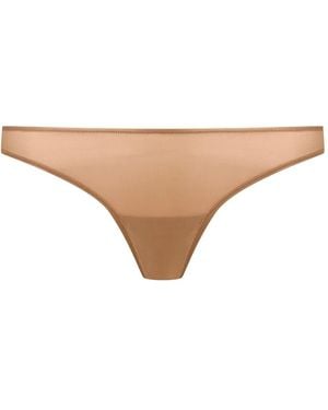 Maison Close High-Cut Tanga - Natural