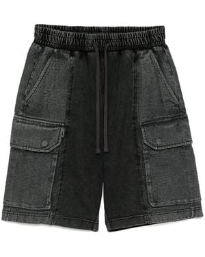 FIVE CM Logo-Patch Cargo Shorts - Gray