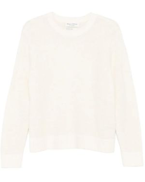 Marc O' Polo Jersey con cuello redondo - Blanco