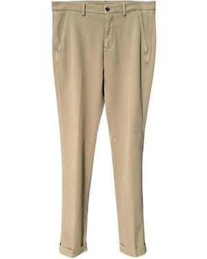 Mason's Button-Fastening Pants - Natural