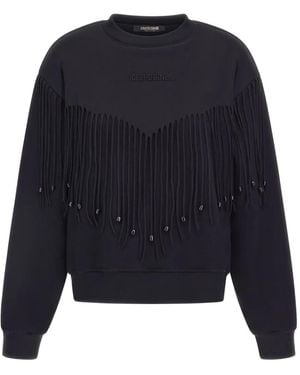 Roberto Cavalli フリンジ スウェットシャツ - ブルー