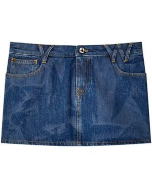 Vivienne Westwood Denim Mini Skirt - Blue