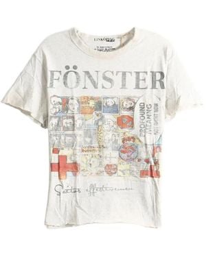 SAITOS Fonster Raw-Cut T-Shirt - White