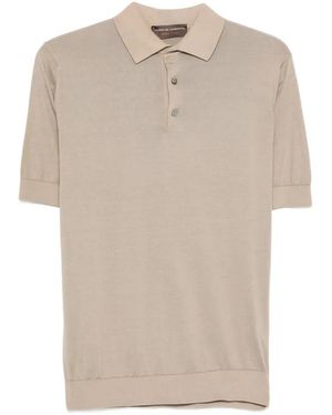 FILIPPO DE LAURENTIIS Short-Sleeve Polo Shirt - White