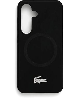 Lacoste Logo-Plaque Samsung Galaxy S25 Phone Case - Black