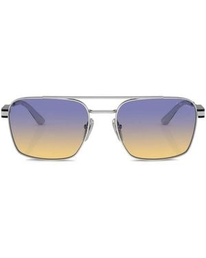 Prada Occhiali Da Sole Squadrati - Blu