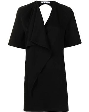 Off-White c/o Virgil Abloh バックレス ショートスリーブ ドレス - ブラック