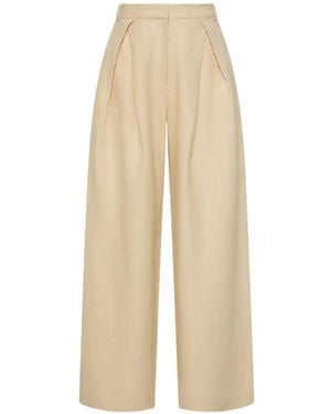 Faithfull the Brand Sofia Pleated Plazzo Trousers - White