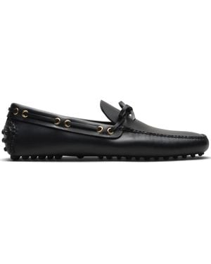 Car Shoe レースアップ デッキシューズ - ブラック