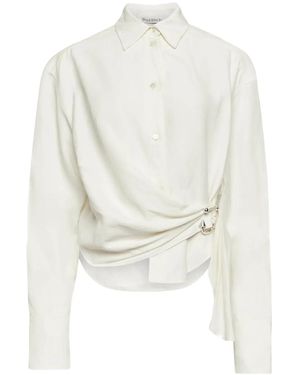 JW Anderson ドレープ シャツ - ホワイト
